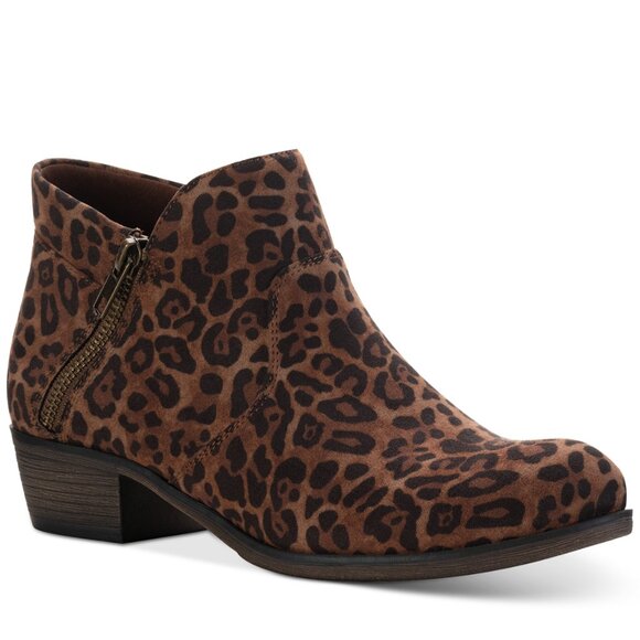 Sun Stone Womens Brown Animal Print Cushioned Breathable Slip Resistant Abby Rou - Picture 1 of 7